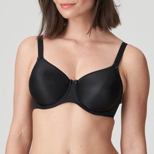 Prima Donna Seamless Satin Bra in Black